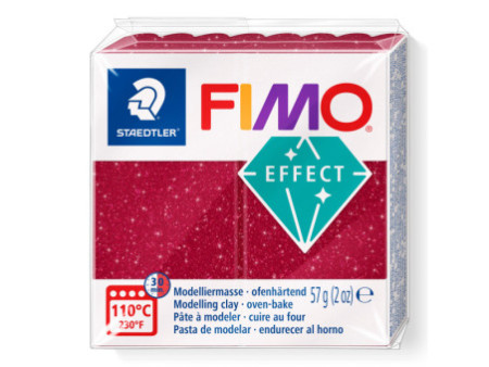 FIMO Pâte à modeler EFFECT, galaxy rouge, 57 g