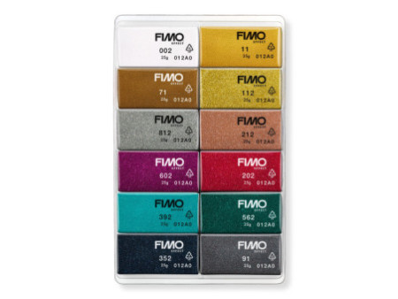 FIMO Set de pâte à modeler 'sparkle', set de 12
