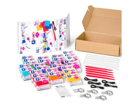 FIMO SOFT Kit de pâte à modeler 'Basic XXL', 46 pièces