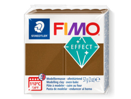 FIMO Pâte à modeler EFFECT, bronze métallisé, 57 g