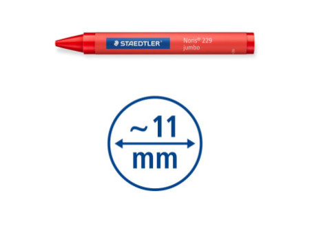 STAEDTLER Craie à la cire jumbo, étui carton de 12