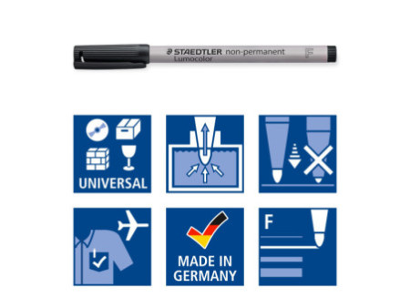 STAEDTLER Marqueur non permanent Lumocolor 316F, étui de 6