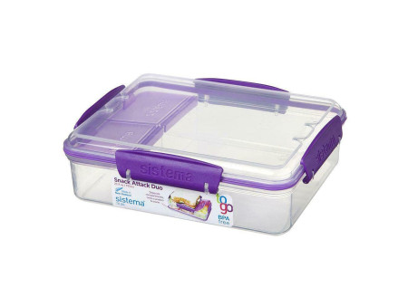 Sistema Boîte à snack SNACKS ATTACK DUO TO GO, 975 ml