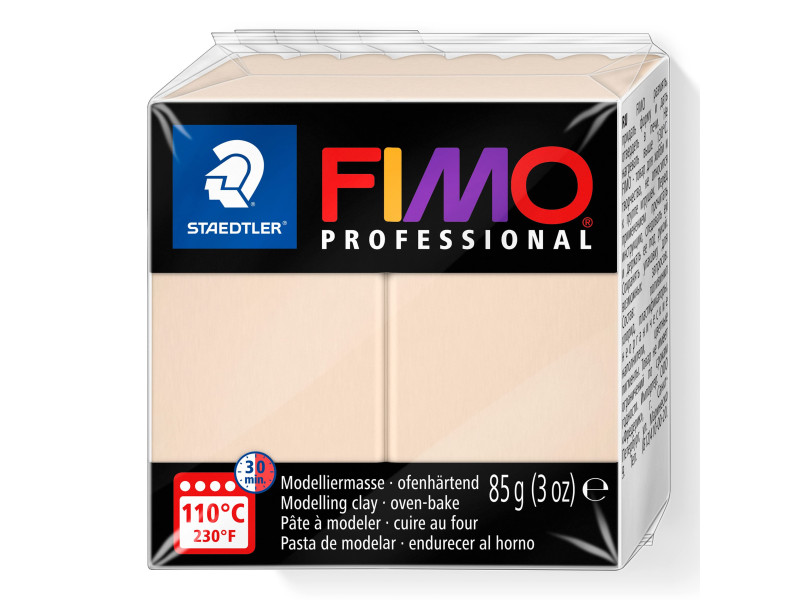 FIMO PROFESSIONAL Pâte à modeler, à cuire au four, beige