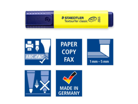 STAEDTLER Surligneur 'Textsurfer Classic', étui de 4