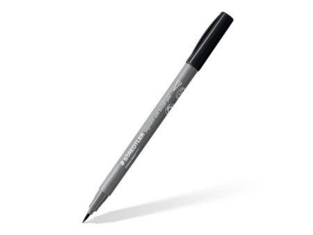 STAEDTLER Feutre pigment soft brush pen 'Grey Colours'