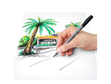 STAEDTLER Feutre pigment soft brush pen 'Grey Colours'