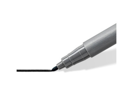 STAEDTLER Feutre pigment pen, noir, étui carton de 2