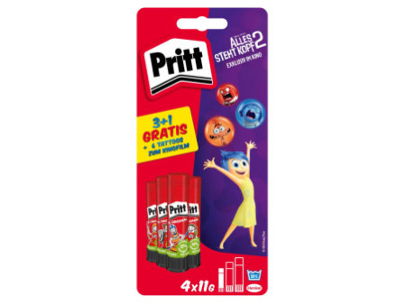 Pritt Bâton de colle BTS 2025, 4 x 11 g, blister