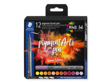 STAEDTLER Feutre pigment brush pen 'Warm Colours'
