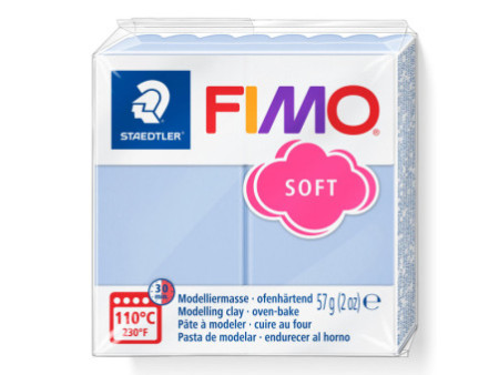 FIMO Pâte à modeler SOFT, 57 g, serenity blue
