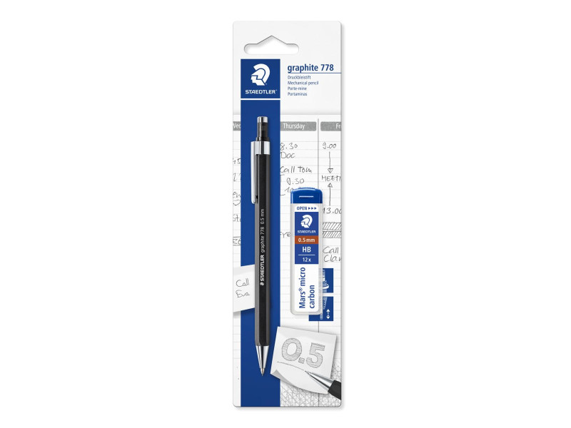 STAEDTLER Porte-mines graphite 778, incl. boîte de mines