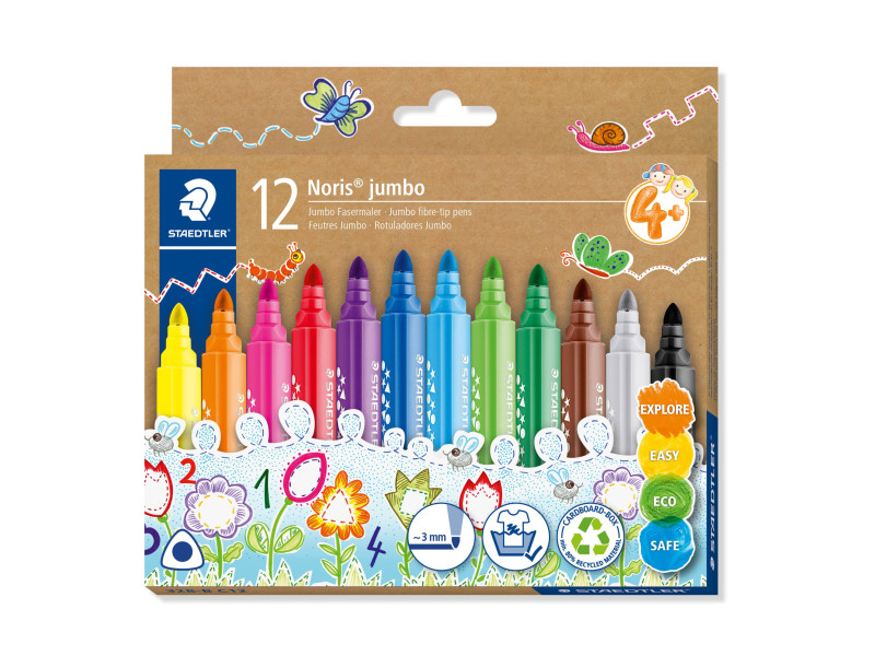 STAEDTLER Feutre Noris jumbo, étui carton de 12