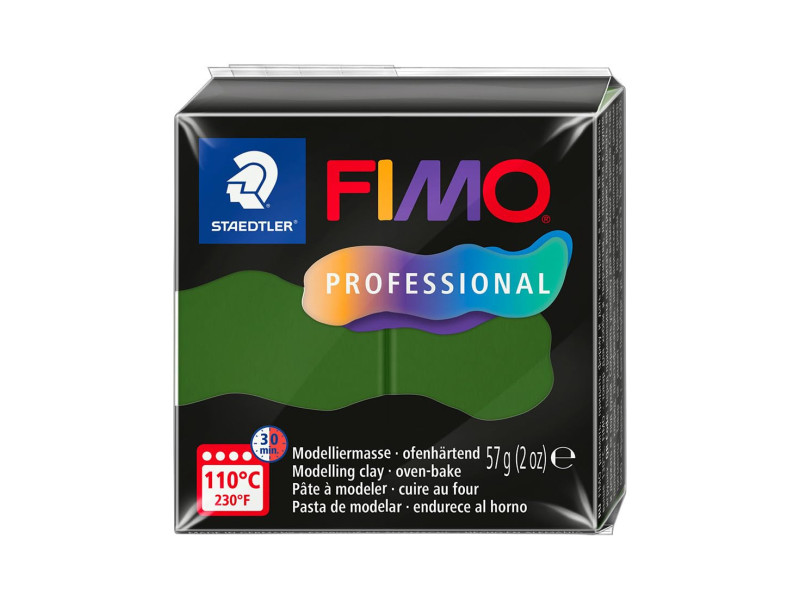 FIMO PROFESSIONAL Pâte à modeler, 57 g, vert feuille
