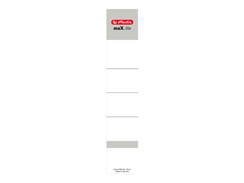 herlitz Etiquette de dos pour classeur maX.file, 36 x 190 mm
