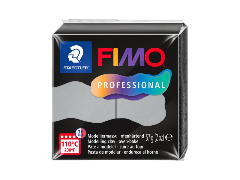 FIMO PROFESSIONAL Pâte à modeler, 57 g, gris dauphin