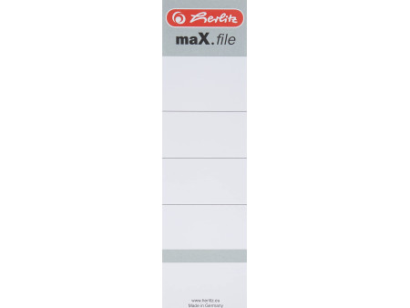 herlitz Etiquette de dos pour classeur maX.file, 54 x 190 mm