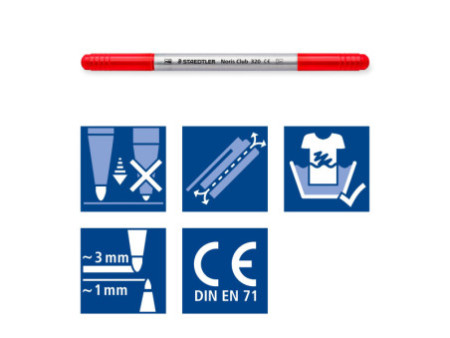 STAEDTLER Feutre double Noris, étui carton de 10