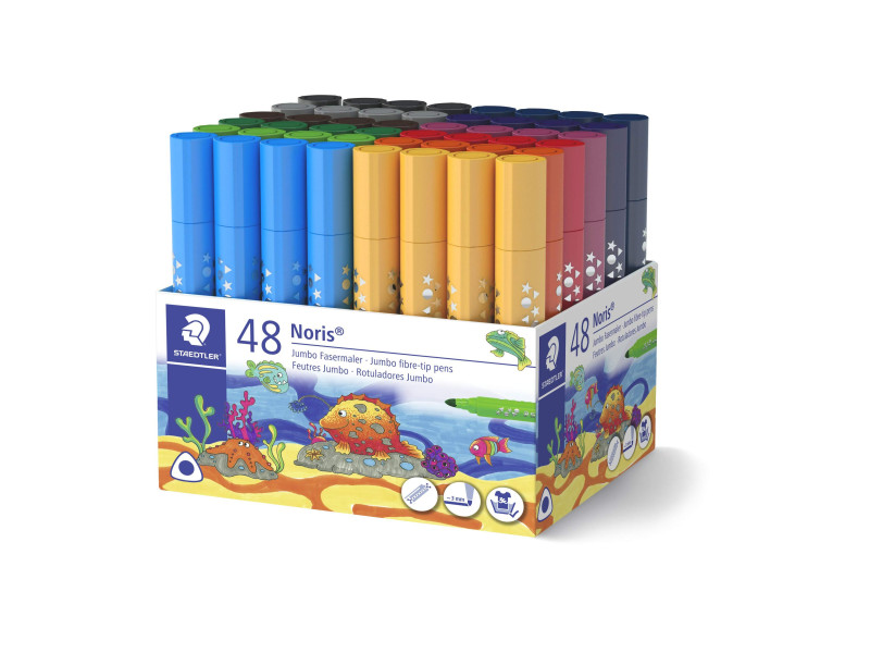 STAEDTLER Feutre Noris jumbo, pot de 48