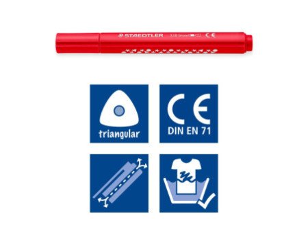 STAEDTLER Feutre Noris jumbo, pot de 48