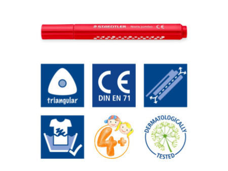 STAEDTLER Feutre Noris jumbo, pack bonus