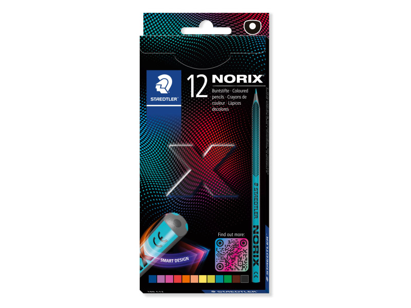 STAEDTLER Crayon de couleur NORIX, étui en carton de 12