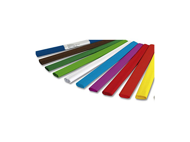 folia Papier crépon, 500 mm x 2,5 m, 32 g/m2, assorti