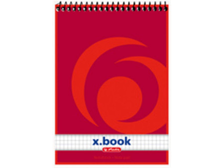 herlitz Bloc-notes à spirale x.book, A5, 50 feuilles