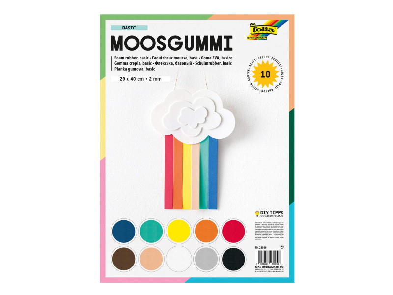 folia Mousse en caoutchouc, 290 x 400 mm, 10 feuilles