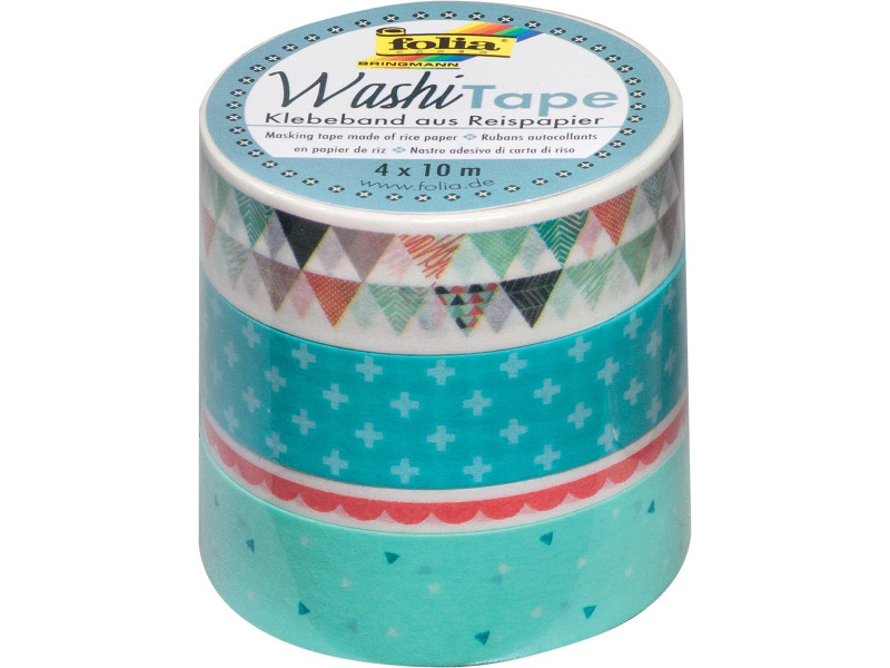 folia Rubans autocollants déco Washi-Tape PASTEL