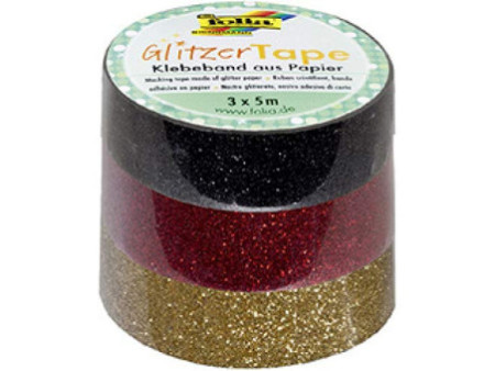 folia Ruban adhésif 'Glitter-Tape', blanc / gris / noir