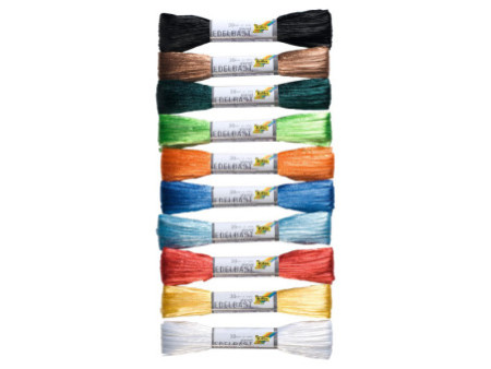 folia Raphia artificiel brillant, 40 mm x 30 m, couleurs