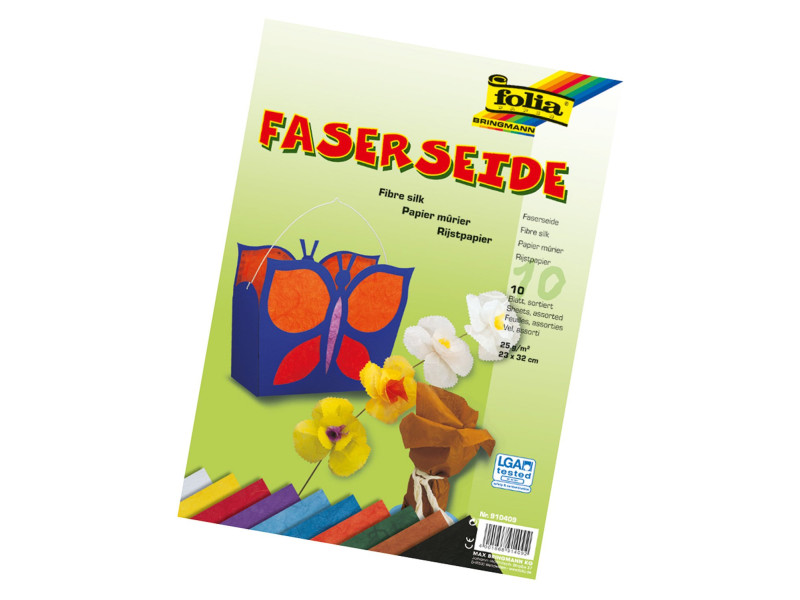 folia Soie de paille, 230 x 320 mm, 25 g/m2, assorti
