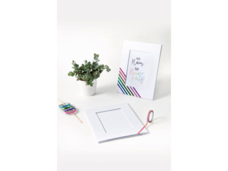 folia Kit cadre photo à réaliser soi-même, en carton, blanc