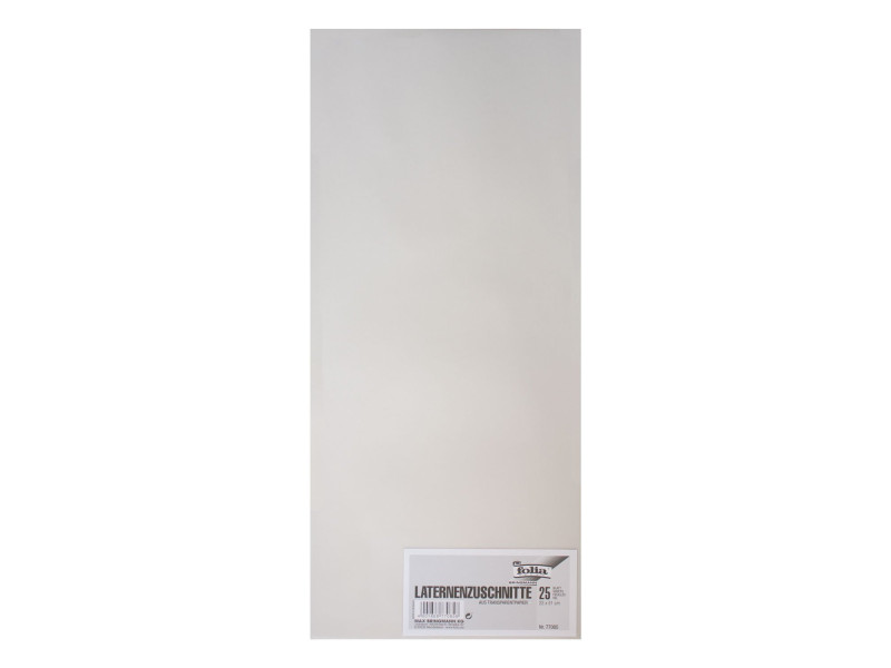 folia Découpes de papier transparent , 220 x 510 mm, blanc