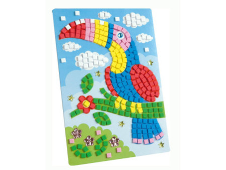 folia Mosaique de mousse caoutchouc 'perroquet', 405 pièces