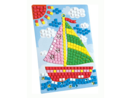 folia Mosaique de mousse caoutchouc 'bateau', 405 pièces