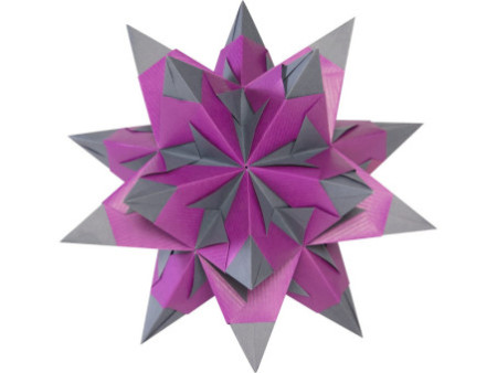 folia Feuilles de papier pliable étoile Bascetta, 75 g/m2