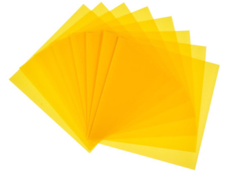 folia Feuilles de papier pliable étoile Bascetta, jaune