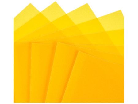folia Feuilles de papier pliable étoile Bascetta, jaune