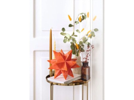 folia Feuilles de papier pliable étoile Bascetta, orange