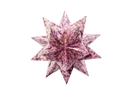 folia Feuilles de papier pliable étoile Bascetta, violet /