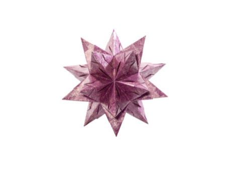folia Feuilles de papier pliable étoile Bascetta, violet /