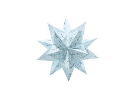 folia Feuilles de papier pliable étoile Bascetta, bleu glace