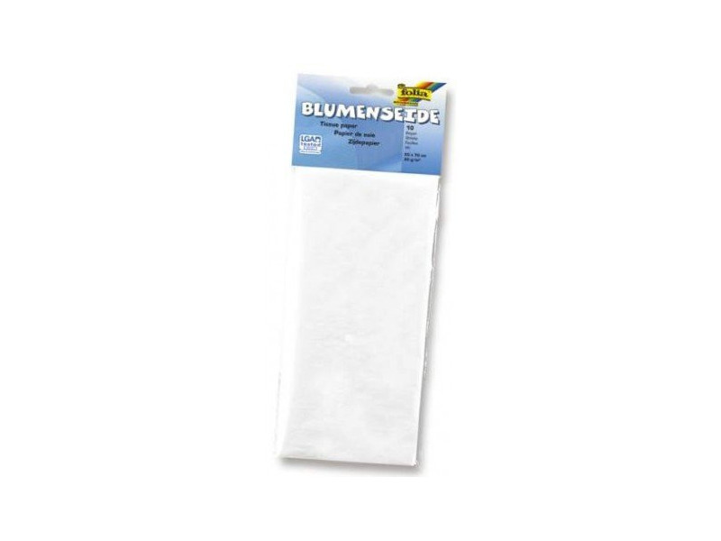 folia Papier de soie, (L)500 x (H)700mm, 20 g/m2, blanc