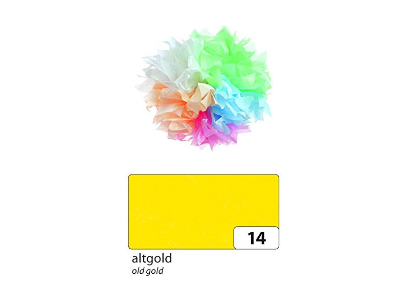 folia Papier de soie, (L)500 x (H)700 mm, 20 g/m2, vieil or