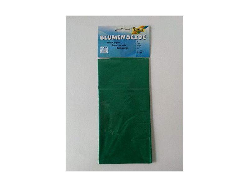 folia Papier de soie, (L)500 x (H)700mm, 20 g/m2, vert foncé