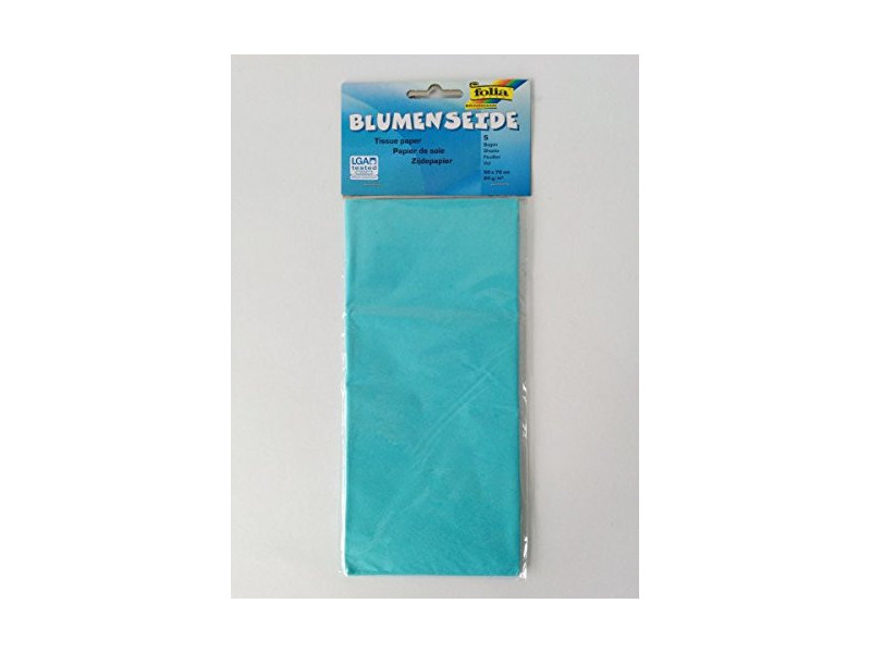 folia Papier de soie, (L)500 x (H)700mm, 20 g/m2, bleu clair