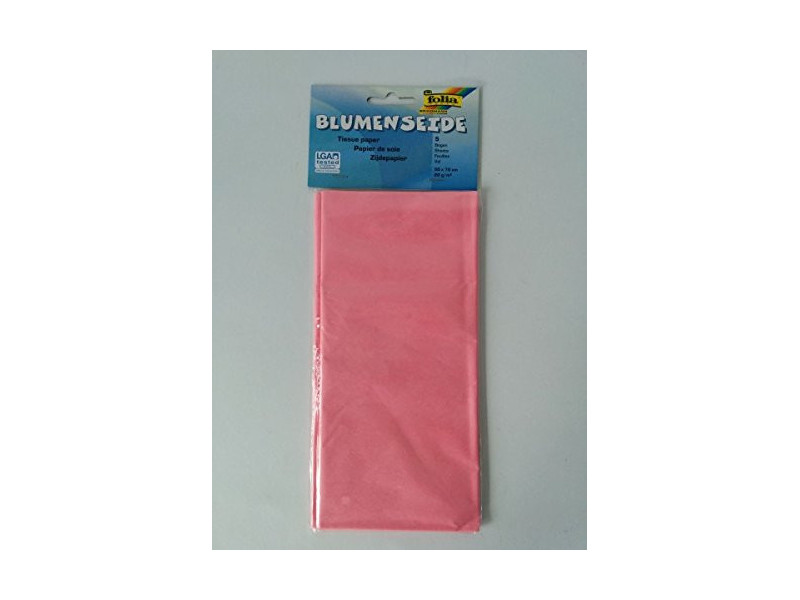 folia Papier de soie, (L)500 x (H)700mm, 20 g/m2, rose pâle