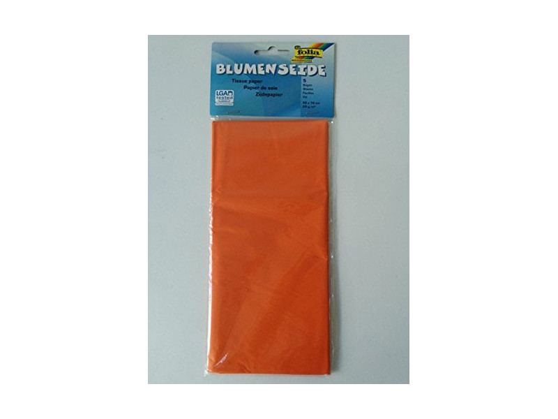 folia Papier de soie, (L)500 x (H)700mm, 20 g/m2, orange